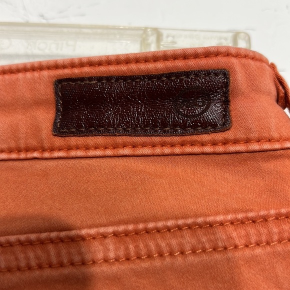 Ag Adriano Goldschmied salmon skinny jeans. Prima cigarette crop. - Picture 8 of 10